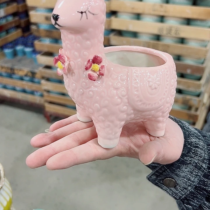 有孔.凑满10元发货多肉陶瓷花盆！