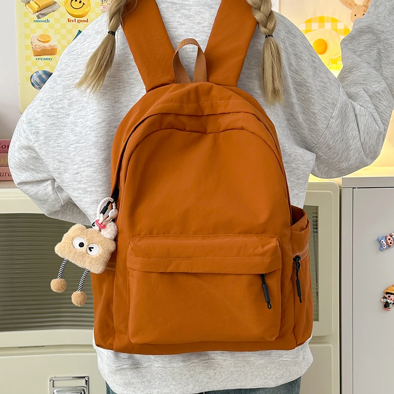 春季新款韩系ins森系简约背包高颜值甜美少女逛街旅行轻便双肩包