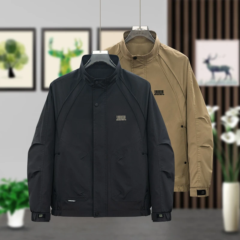 011-99999 帅气夹克男韩版立领2025春秋季新款时尚潮流短款外套