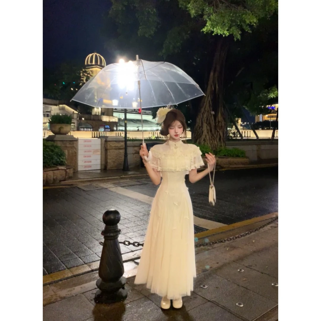 瑞茜·威瑟斯 倪家老祖 夏季千金风气质收腰显瘦长裙 R2320L