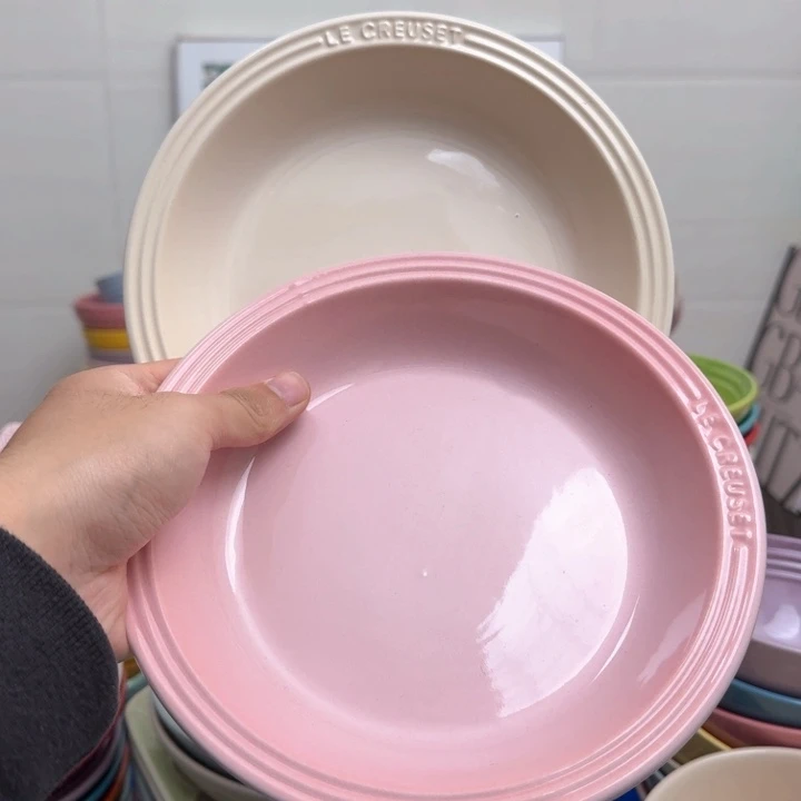 瓷片微瑕2个8英寸草帽盘