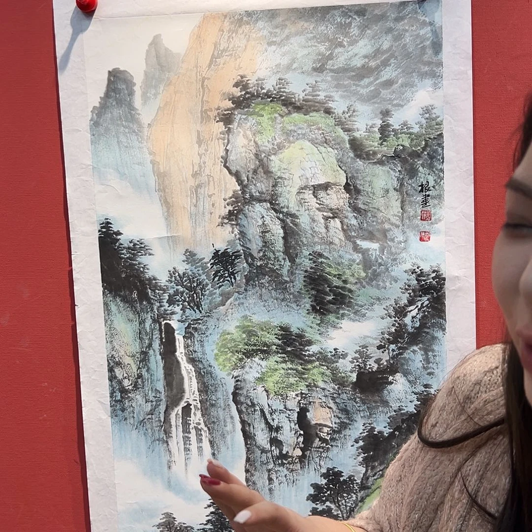 国画曹根建国画作品