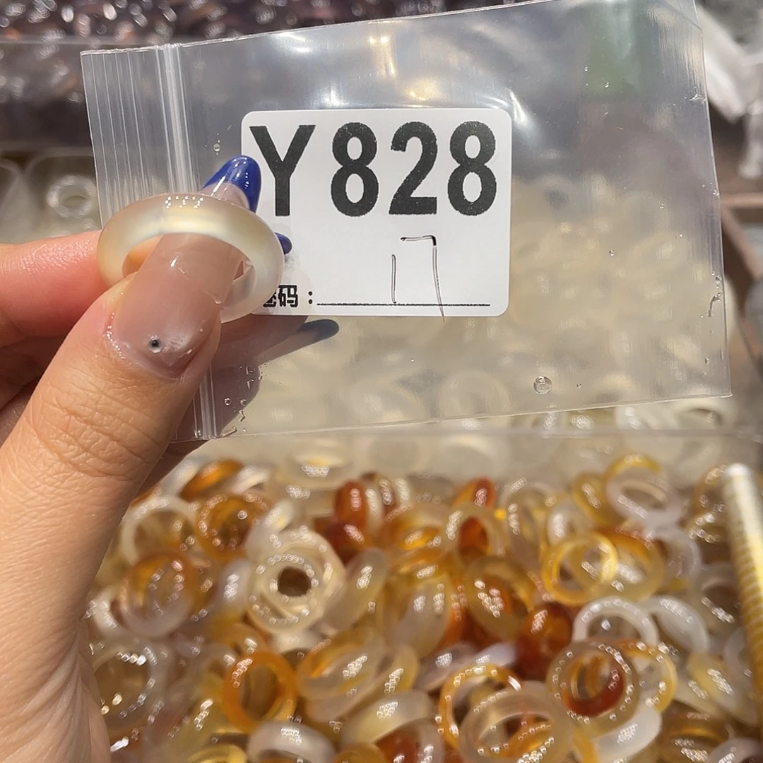 玛瑙/玉髓未镶嵌戒指828
