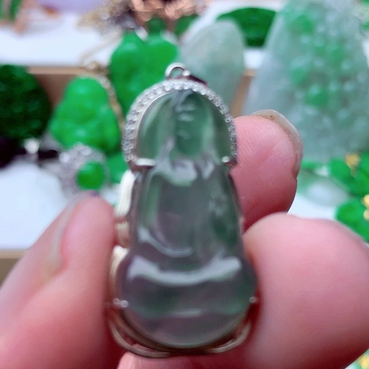 翡翠未镶嵌吊坠(不含链)