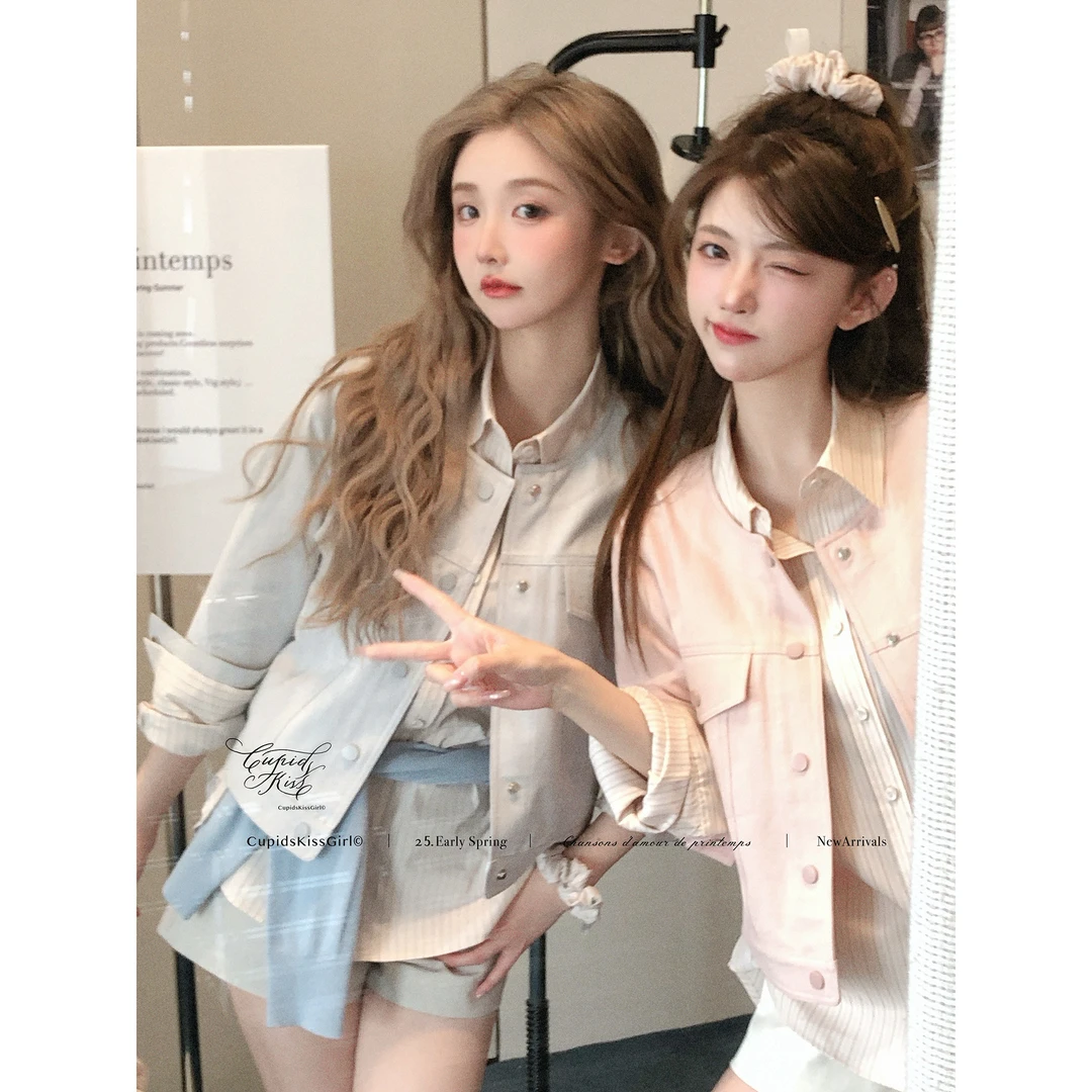 2025春季新款 “淡颜系少女研究所” 春日少女衬衫外套设计感百搭