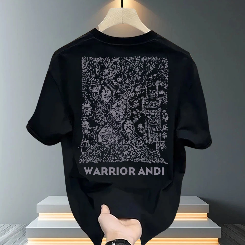 美式痞帅重磅纯棉短袖T恤青年男女款夏季ins潮牌街头宽松圆领上衣