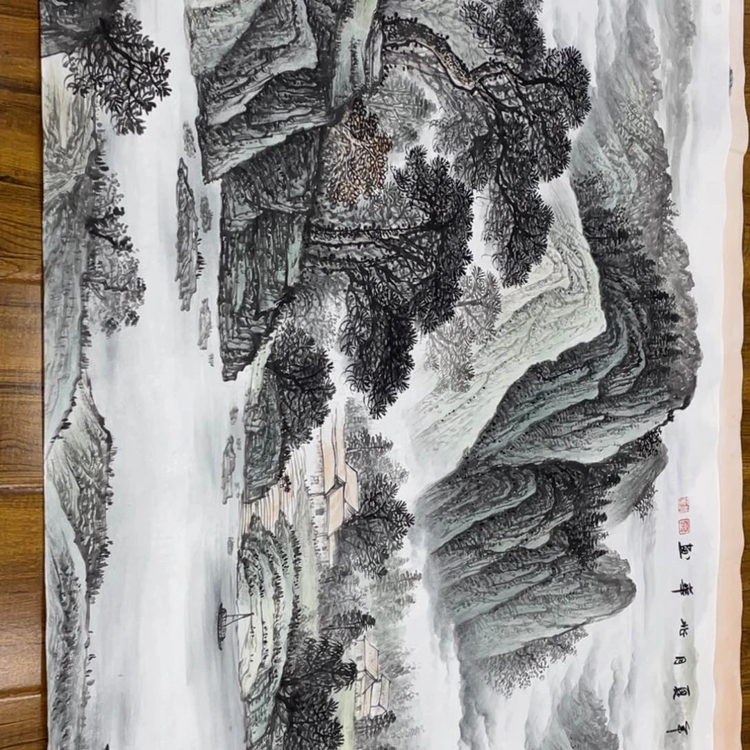 德***定制款140×70四尺横幅画心作品！
