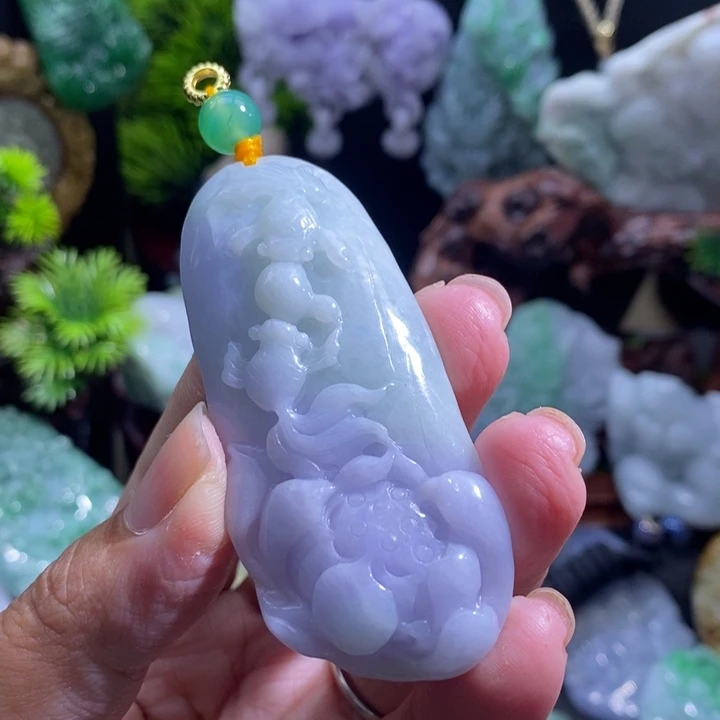 【闪购商品】颈饰未镶嵌翡翠鱼