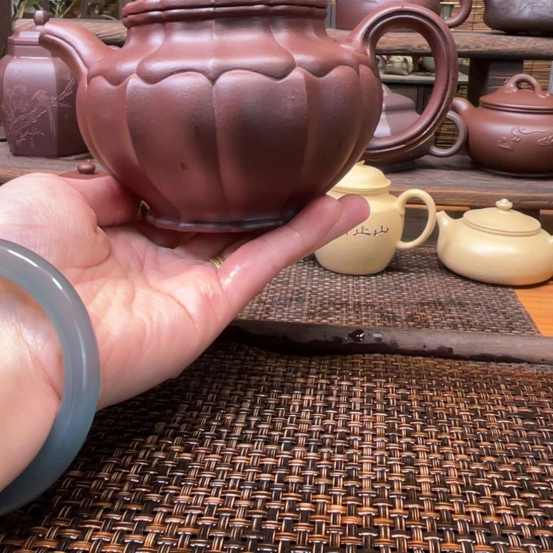 茶壶紫砂宜兴原矿紫砂手工制420