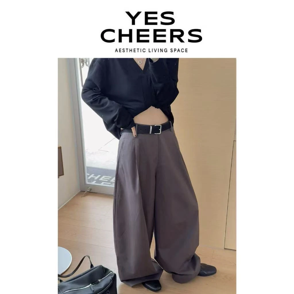 悦是YESCHEERS【弯刀气球裤】时髦新宠西裤 8770