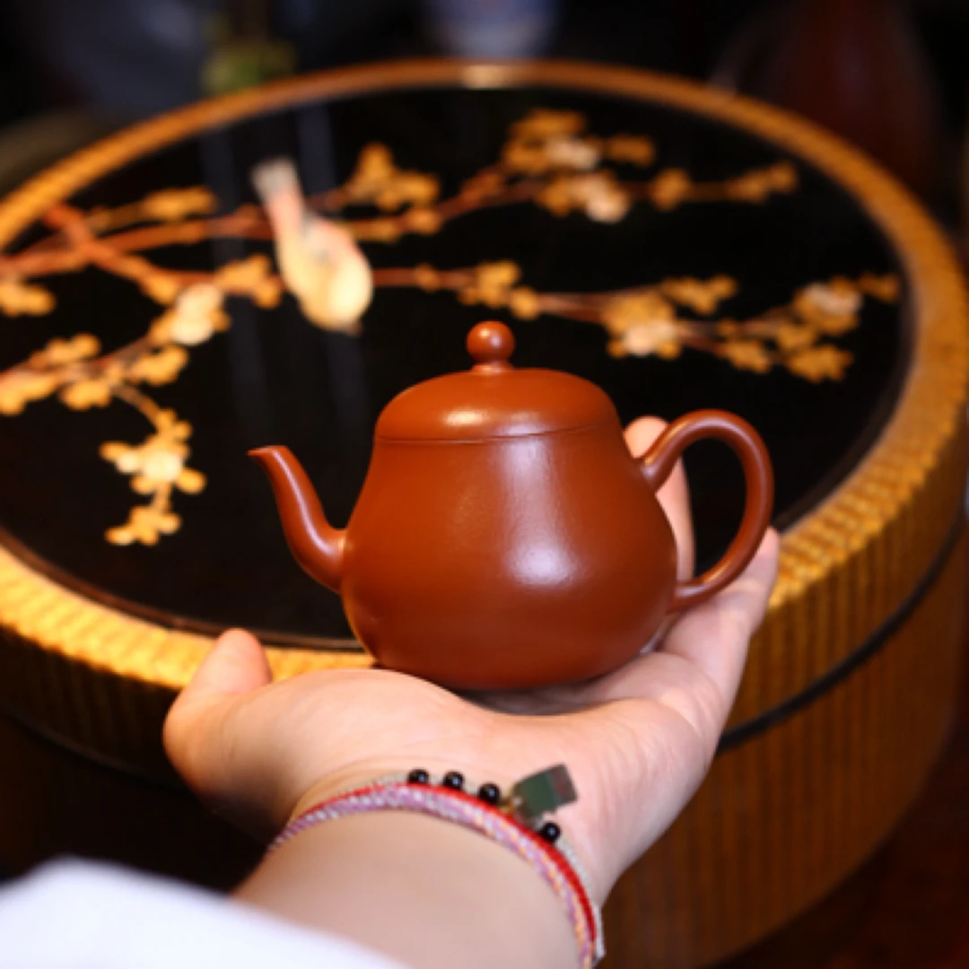中式紫砂壶小容量朱泥宫灯功夫茶壶泡茶专用