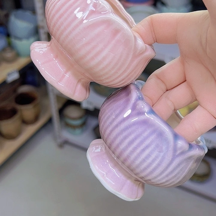 红陶陶瓷花盆当场满12包邮