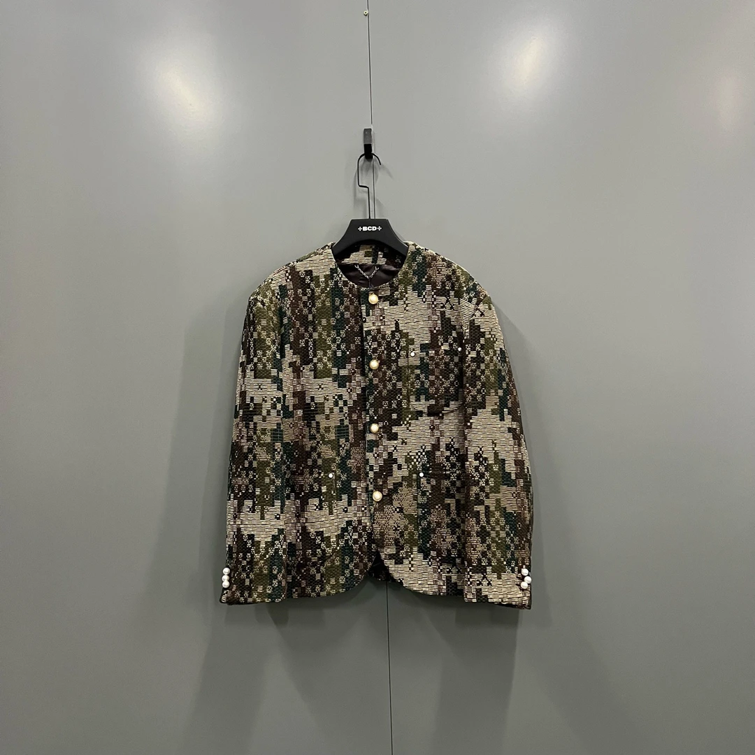 未使用 LouisVuitton/路易威登 (ll) 马赛克logo外套 50码/700247