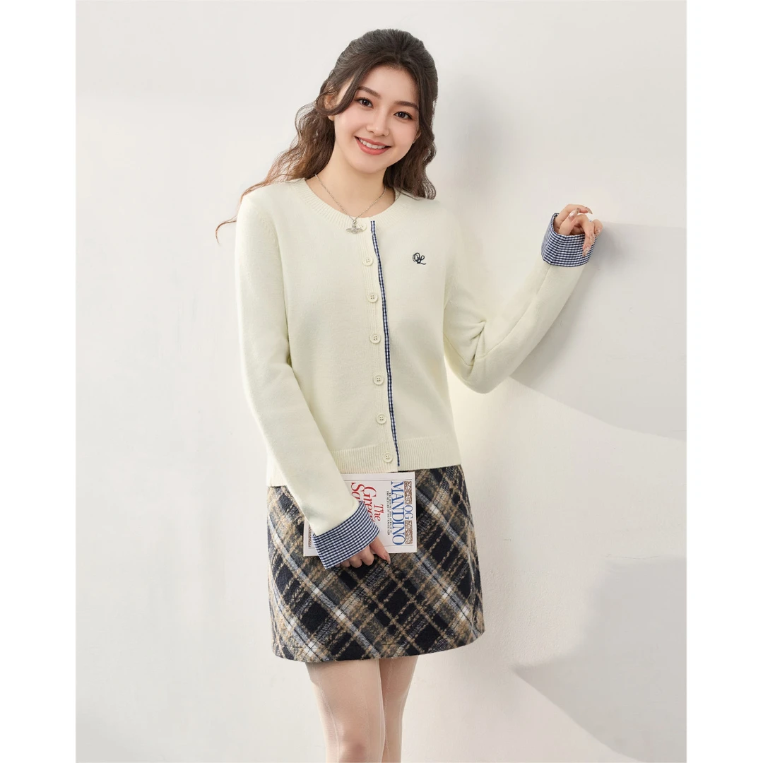 IEF/爱依服【微胖】大码女装2025秋冬新款设计感通勤百搭毛织外套