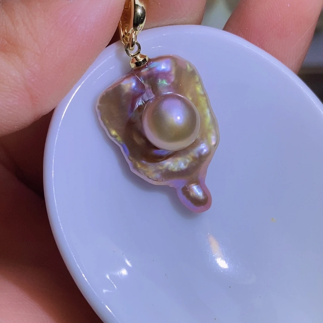 淡水珍珠淡水珍珠银S925镶嵌