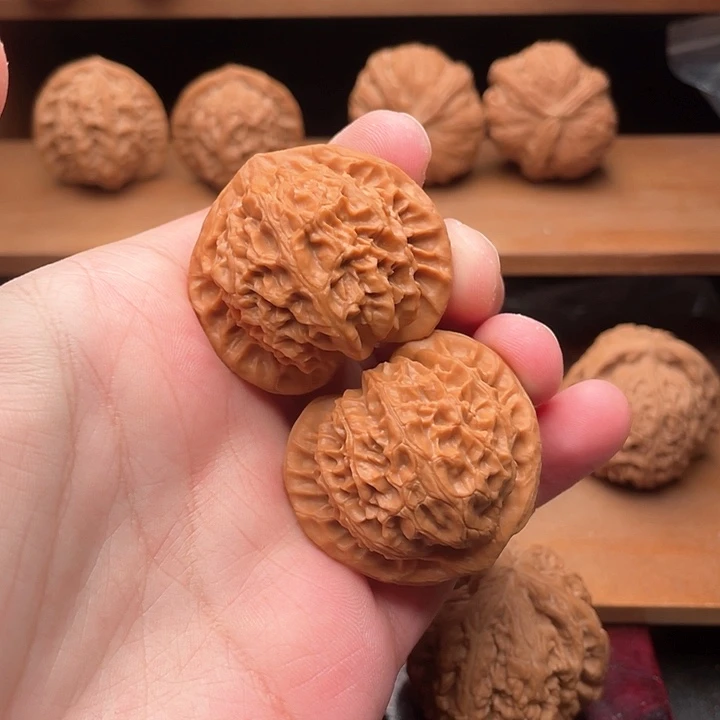 吊坠文玩核桃41毕业原装老款桃心宫灯