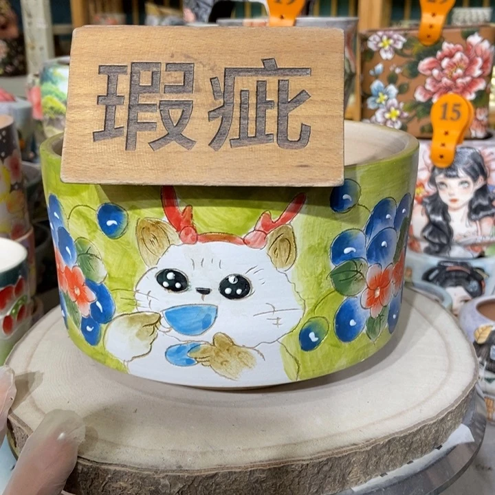 红陶景德镇艺术手绘作品