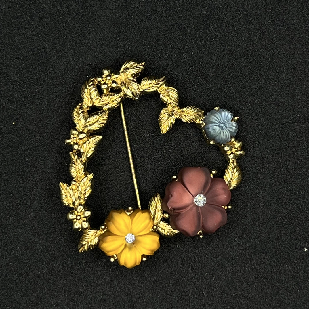铁合金胸针 中古风vintage 铜合金胸针饰品