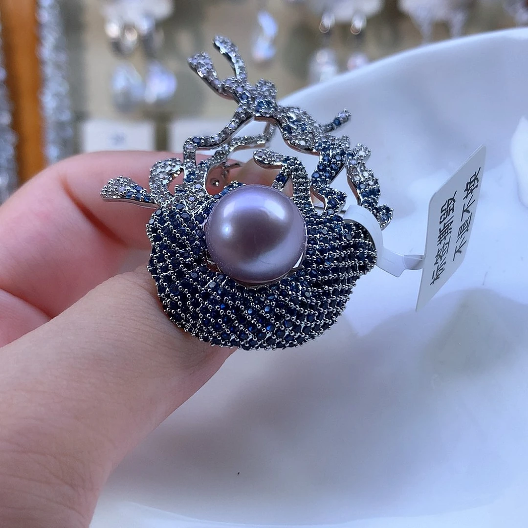 合金耳饰淡水珍珠特价胸针220