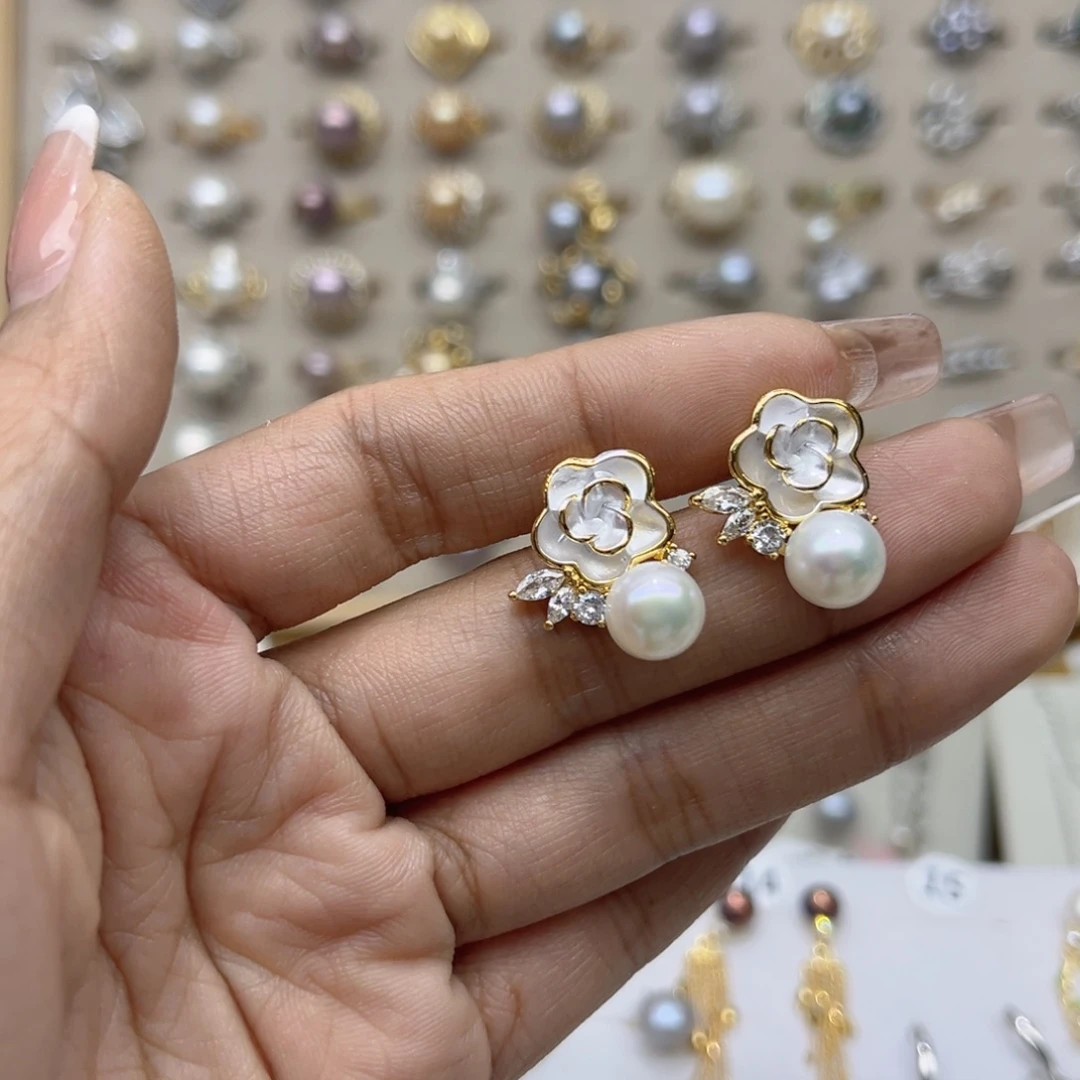 凝***忆淡水珍珠戒指合金