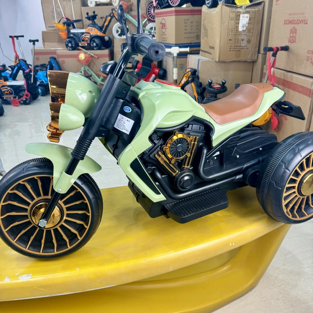 哈雷摩托车三轮男女宝宝小孩生日双人充电遥控玩具电瓶车