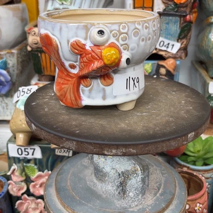 紫砂花盆粗陶材质多肉花盆