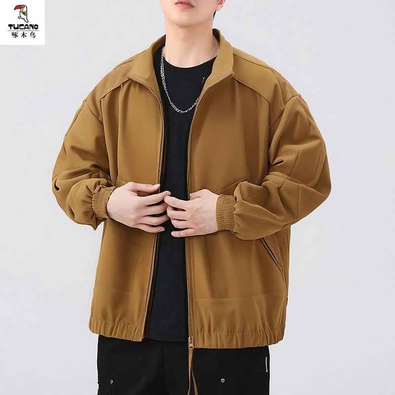 TUCANO/啄木鳥上衣运动立领户外春秋外套男薄款宽松美式休闲夹克