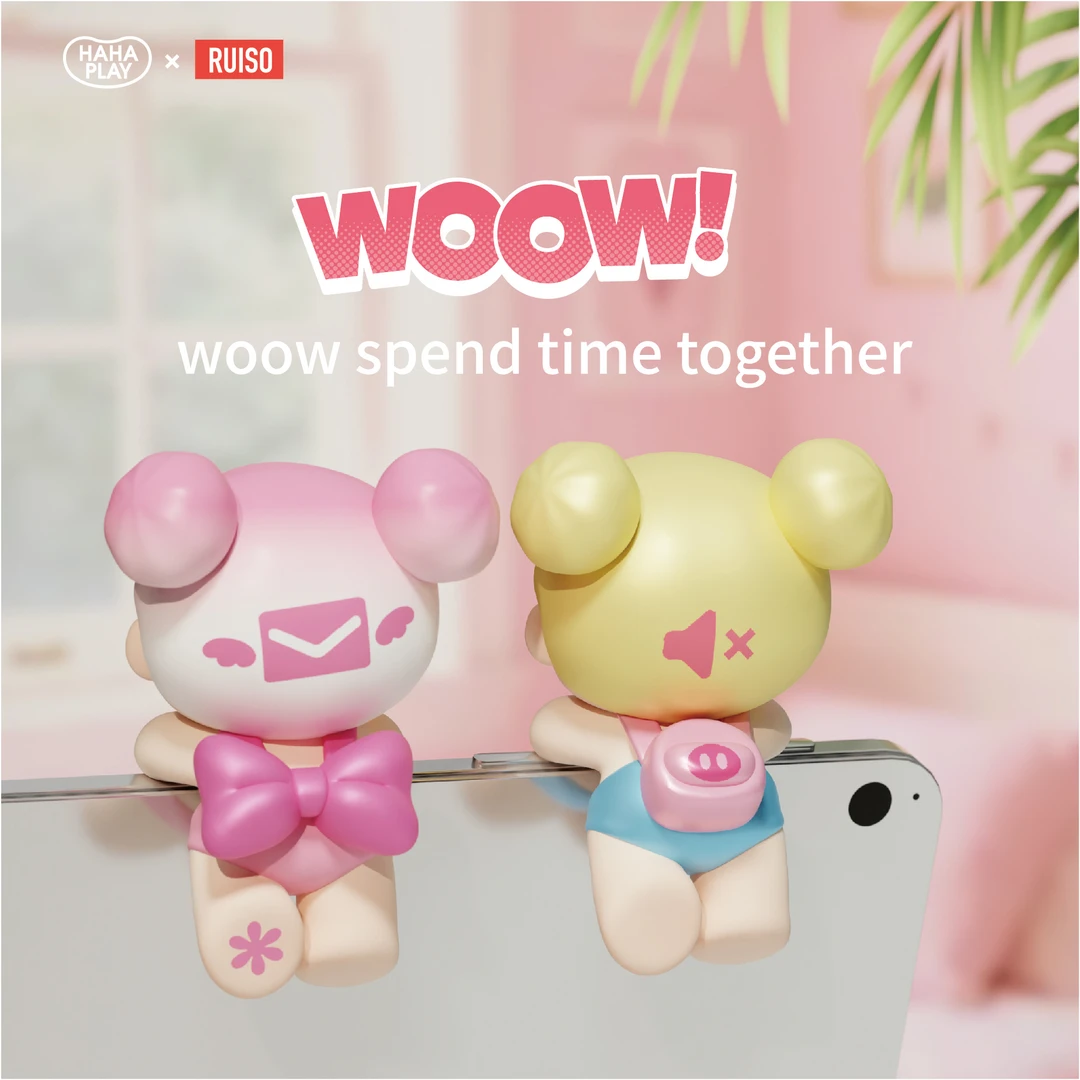 新品正版Woow哇嗷陪伴你的小时光趴趴萌粒盲袋盲盒潮玩