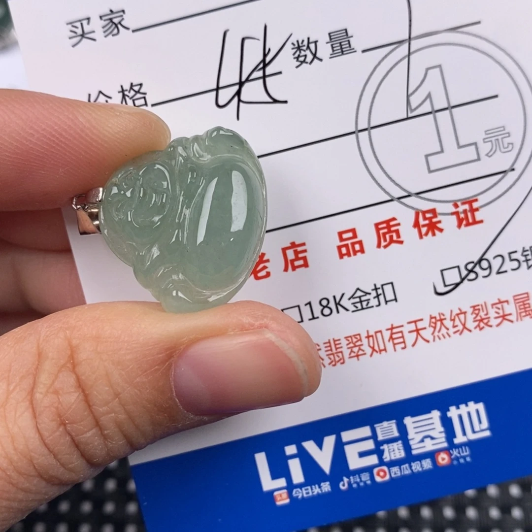 翡翠银S925镶嵌颈饰