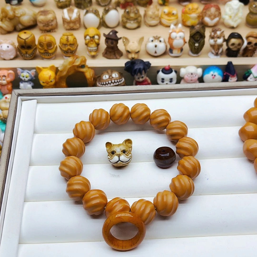 猴头核桃吊坠手工打磨配饰