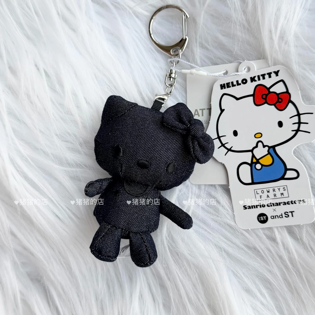 【日本限定】正品三丽鸥Me%联名第七弹 黑色牛仔kitty挂件
