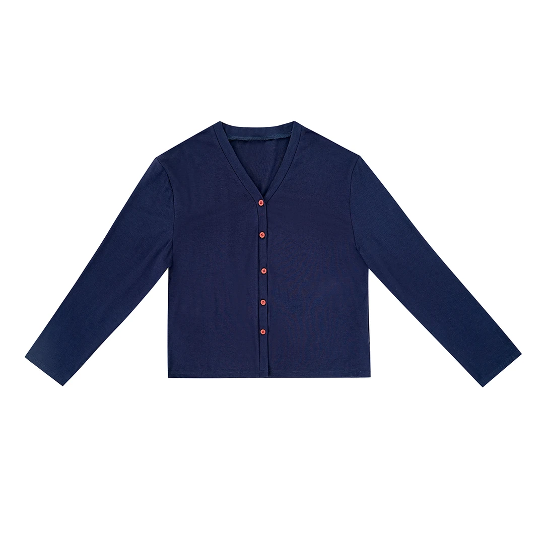 时尚户外舒适纯色绞花显瘦针织开衫毛针织衫长袖916