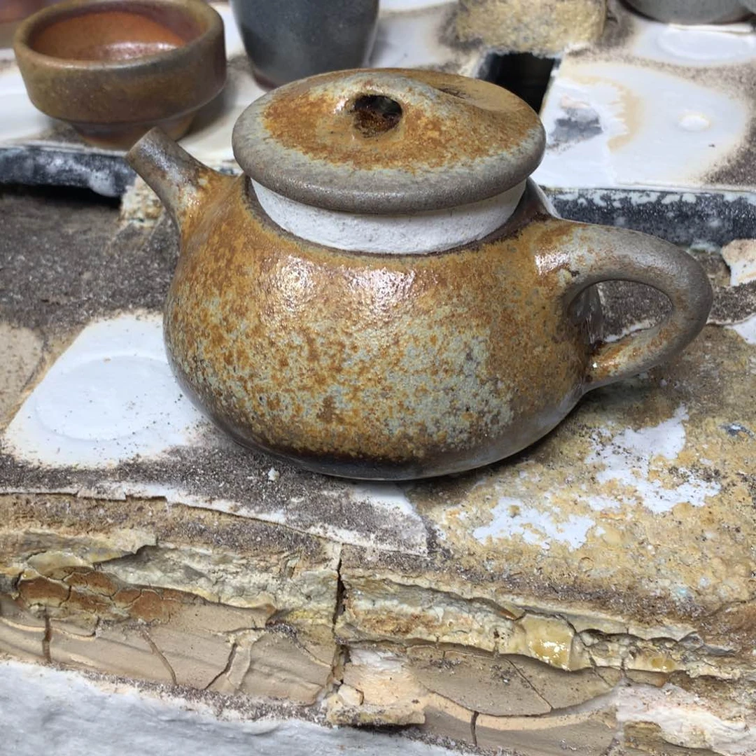 茶壶紫砂纯自然柴烧