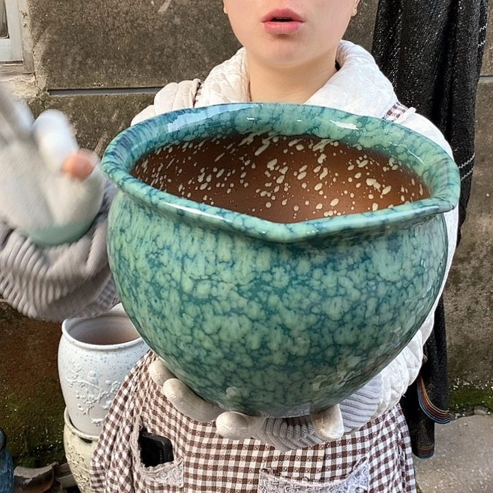 紫砂花盆正品口25高18