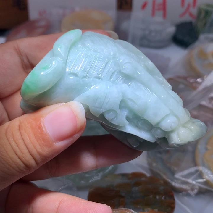 翡翠未镶嵌颈饰保真天然A货翡翠