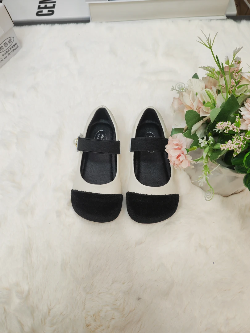 2025新款软底软面小香风公主鞋  儿童女童时尚高品质宝宝黑色小童