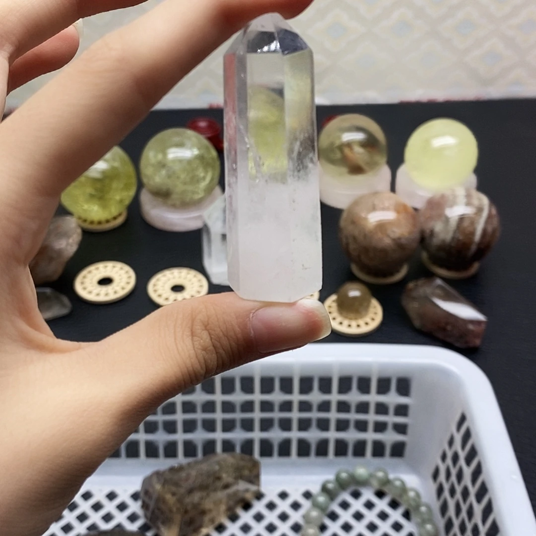 未镶嵌水晶珠宝半成品364水晶石