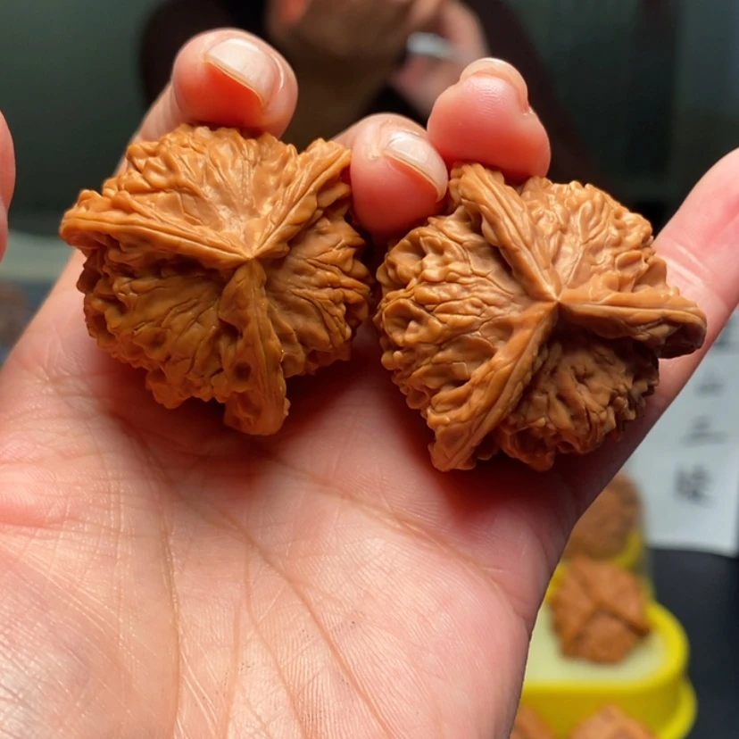 【闪购商品】把件桃核林***圈8号三棱，