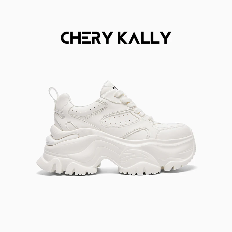 CHERY KALLY厚底透气老爹鞋时尚休闲鞋女鞋增高运动鞋963LD5663