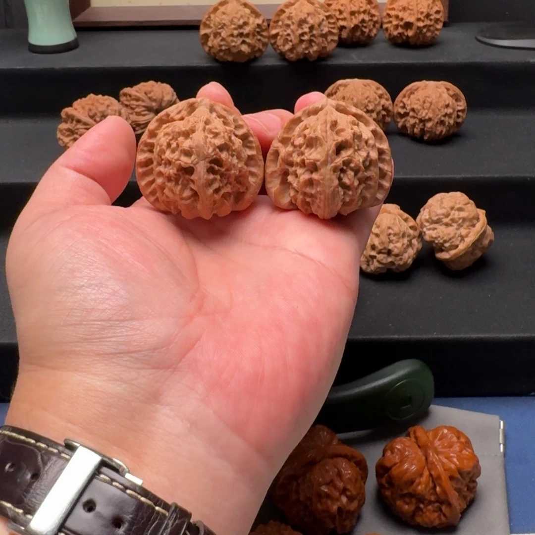 吊坠文玩核桃三角白42糖三角