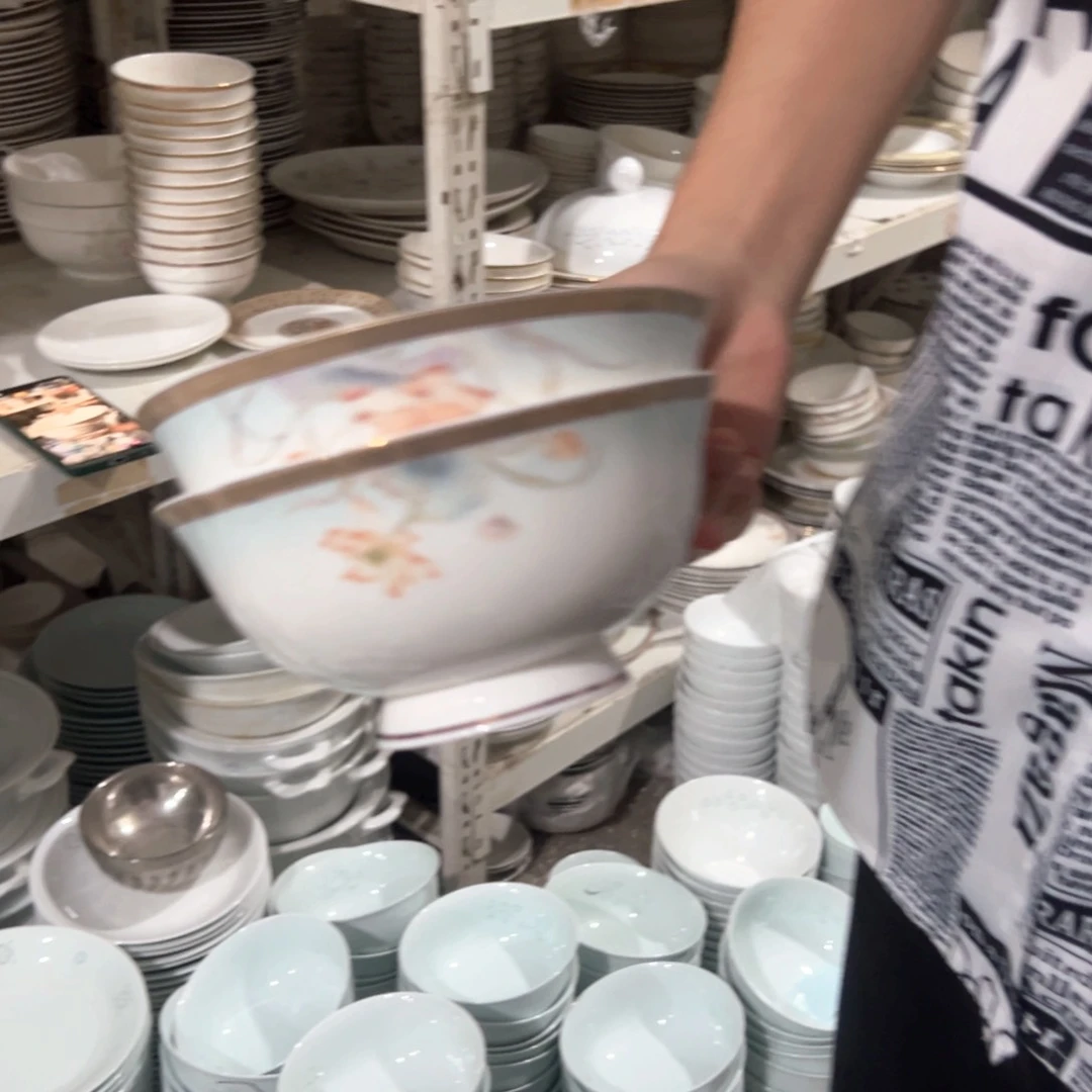 瓷a18荷花面碗两个111
