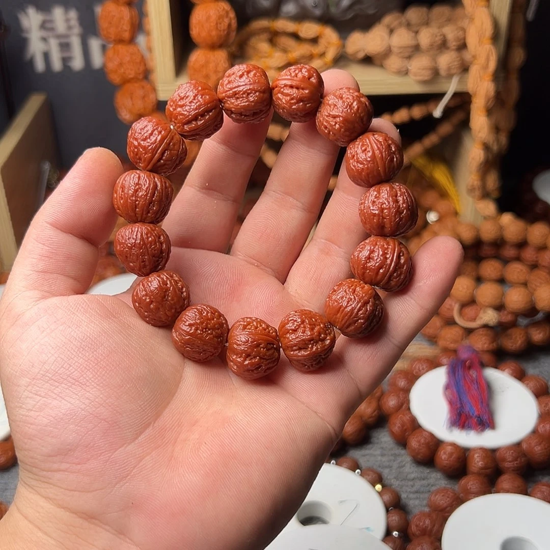 把件文玩核桃红方印