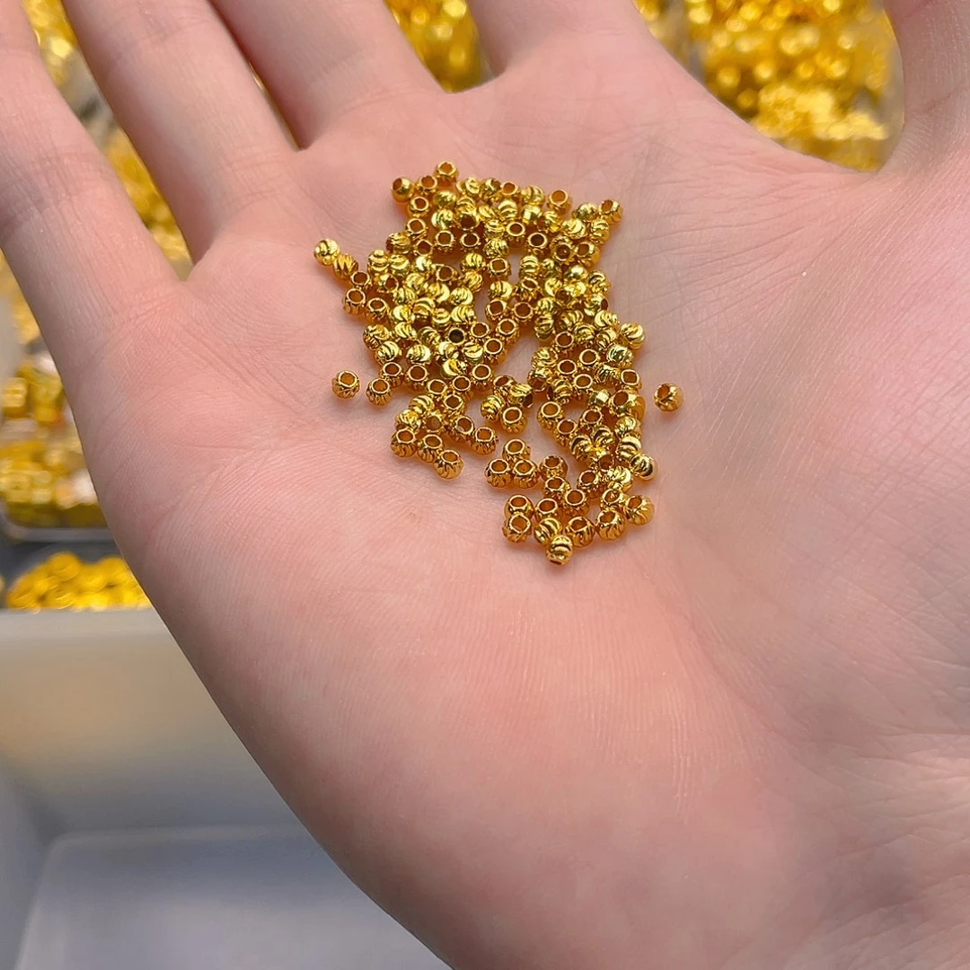 锆石铜合金弯刀西瓜珠3mm50颗
