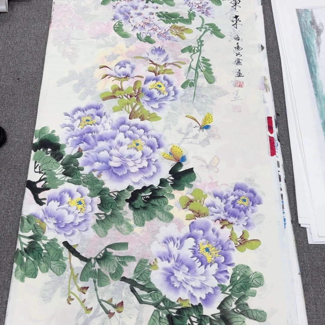 国画国画作品多次
