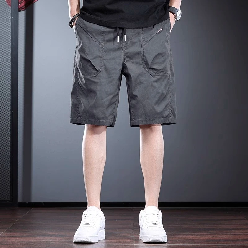 高端休闲短裤男2025新款夏季通勤男士工装五分裤宽松百搭半截裤潮