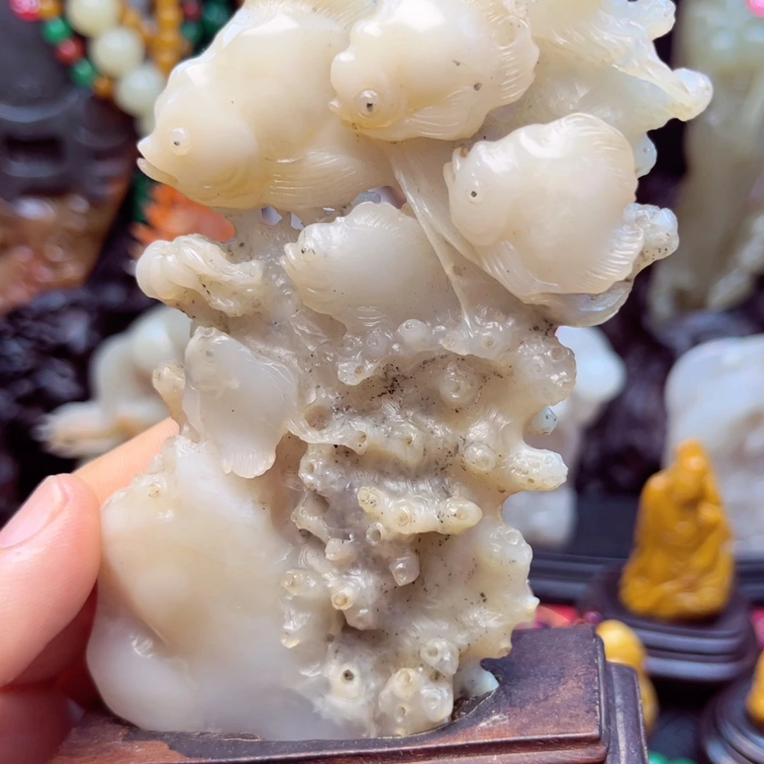 寿山石海底世界摆件