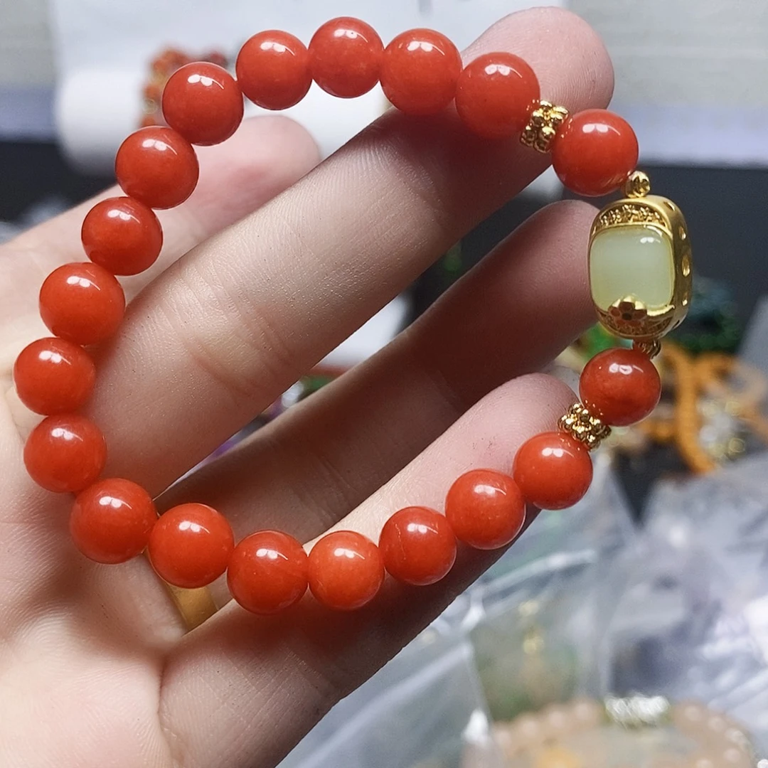 未镶嵌耳坠玛瑙/玉髓手链