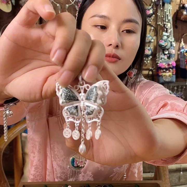 铁合金花岗石项链