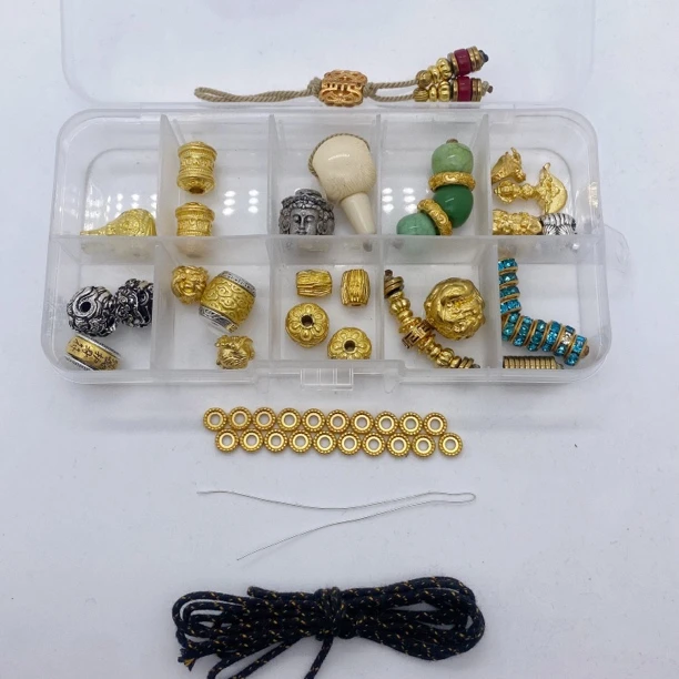 300号新款各种高定款顶珠腰珠隔片适用于15mm以内108手持手串