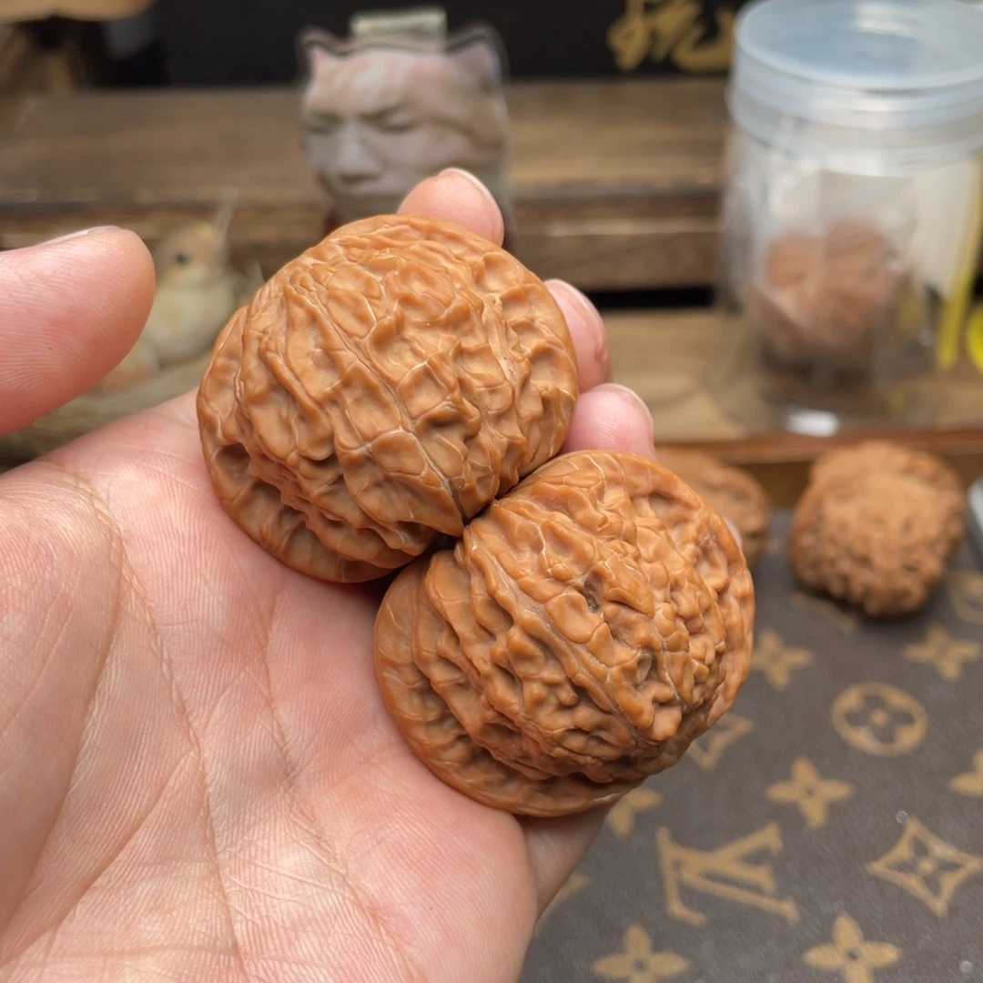 文玩核桃把件G4号42磨盘